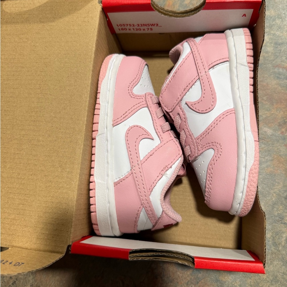 Kids Nike Dunks-Pink&White